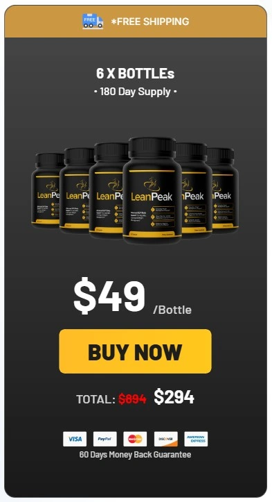 LeanPeak 6 Bottle Price